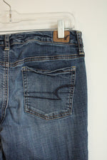American Eagle Medium Wash Jeggings | 8 Long