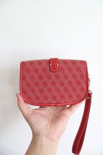 Dooney & Bourke Red Monogram Wristlet