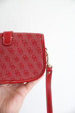 Dooney & Bourke Red Monogram Wristlet
