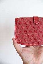 Dooney & Bourke Red Monogram Wristlet