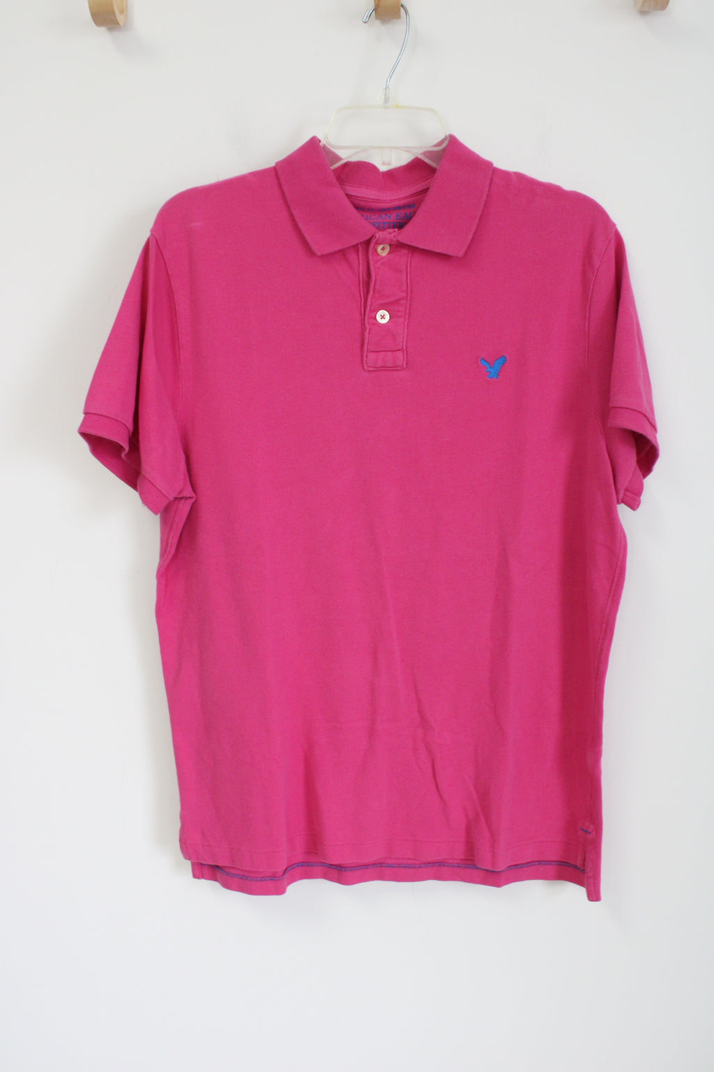 American Eagle Athletic Fit Pink Polo Shirt | L