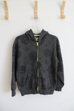 365 Kids Gray Planet Patterned Full Zip Jacket | Youth 10