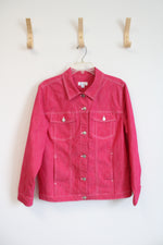 D&Co. Pink Denim Jacket | L