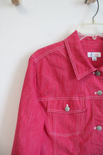 D&Co. Pink Denim Jacket | L