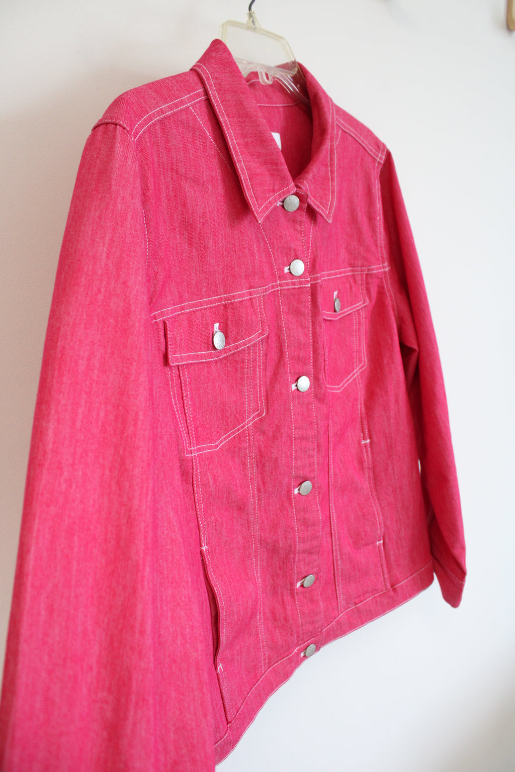 D&Co. Pink Denim Jacket | L