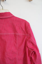 D&Co. Pink Denim Jacket | L