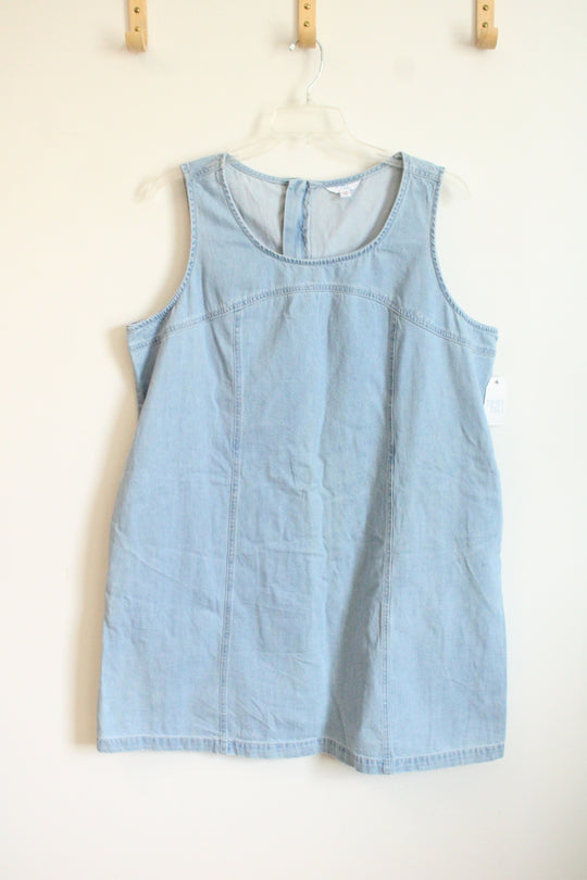Time and Tru Light Wash Denim Dress | XXXL