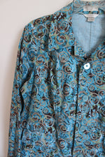 Christopher & Banks Blue Patterned Jacket | L