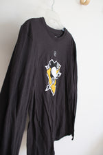 NHL Pittsburgh Penguins Black Long Sleeved Tee | Youth XL (18)