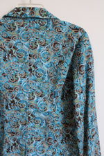 Christopher & Banks Blue Patterned Jacket | L
