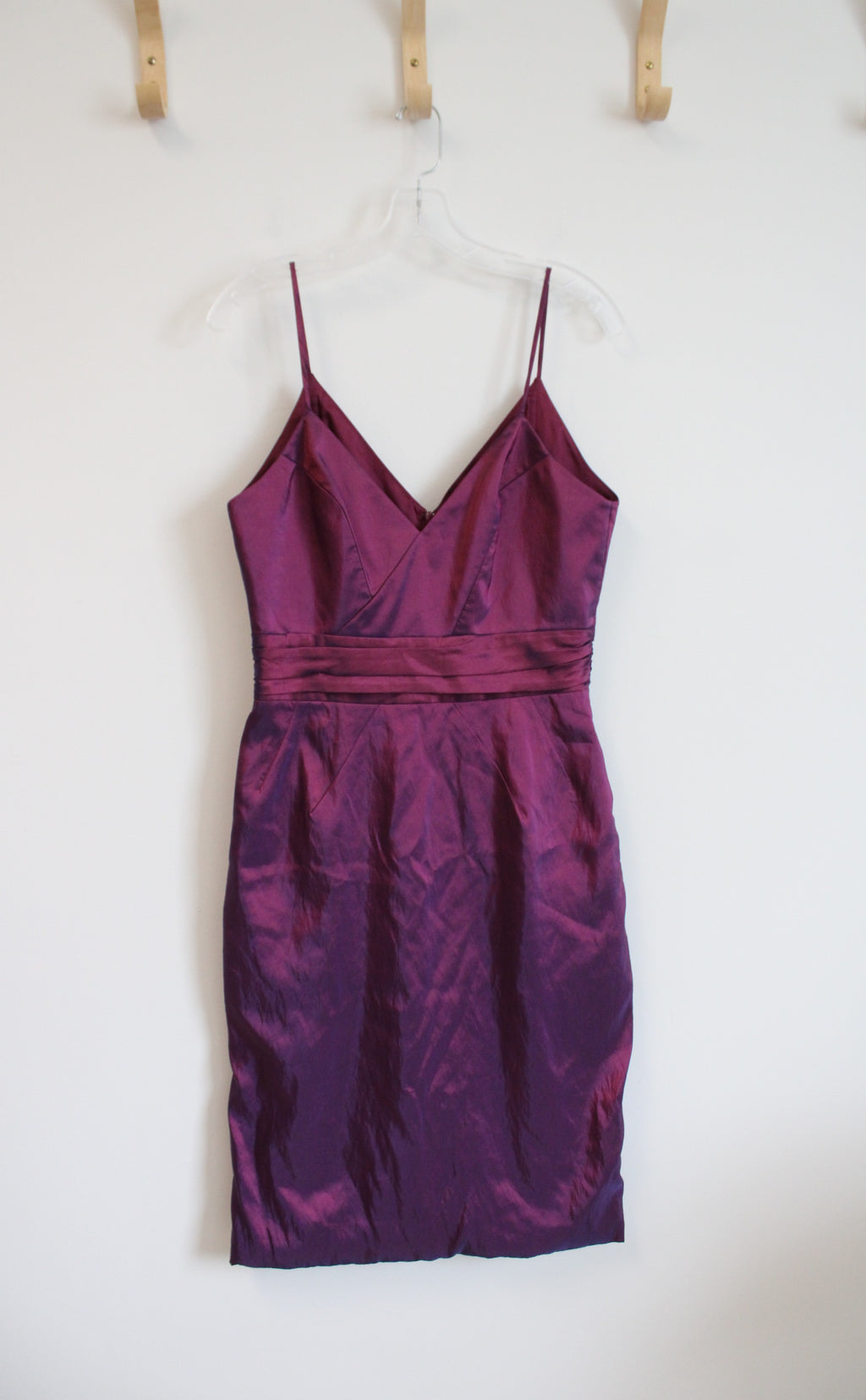 Badgley Mischka Purple Pink Metallic Dress | 10