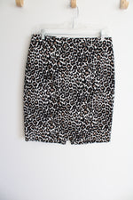 J.Crew Leopard Print Cotton Pencil Skirt | 6