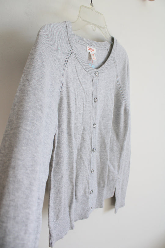 NEW Cat & Jack Gray Button Down Cardigan