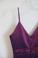 Badgley Mischka Purple Pink Metallic Dress | 10
