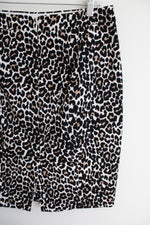 J.Crew Leopard Print Cotton Pencil Skirt | 6