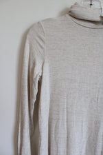 NEW American Eagle Beige Stretch Mock Neck Dress | S