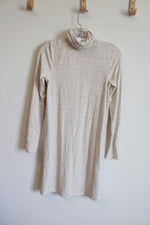 NEW American Eagle Beige Stretch Mock Neck Dress | S