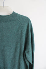 A New Day Green Mock Neck Lightweight Sweater | M