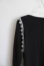 Free People Lost Love Black & White Sweater | L