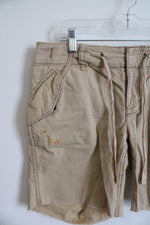 American Eagle Tan Drawstring Shorts | 2