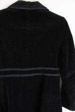 Ann Taylor Black Velvet Pea Coat | 2 Petite