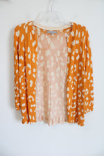Daniel Rainn Yellow Spotted Knit Cardigan | XS