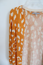 Daniel Rainn Yellow Spotted Knit Cardigan | XS