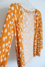 Daniel Rainn Yellow Spotted Knit Cardigan | XS