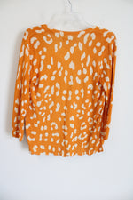 Daniel Rainn Yellow Spotted Knit Cardigan | XS