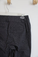 Banana Republic Jackson Fit Gray Leopard Print Pants | 0