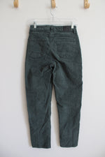 American Eagle Mom Straight Jean Green Corduroy Pants | 0