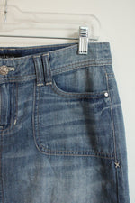 White House Black Market Denim Mini Skirt | 2