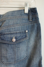 White House Black Market Denim Mini Skirt | 2