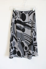 The Limited Y2K Gray Patterned Skirt | XS