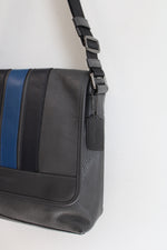 Coach Bond Gray Blue Small Messenger Bag