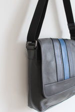 Coach Bond Gray Blue Small Messenger Bag