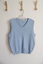 Magnolia Lane Blue Pima Cotton Sweater Vest | L