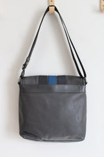 Coach Bond Gray Blue Small Messenger Bag