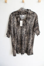 NEW Chico's Cheetah Waves Della Pullover Sweater | 2 (L/12)
