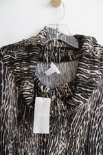 NEW Chico's Cheetah Waves Della Pullover Sweater | 2 (L/12)