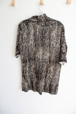 NEW Chico's Cheetah Waves Della Pullover Sweater | 2 (L/12)