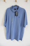 NEW Izod Silkwash Blue Polo Shirt | 2XL
