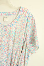 NEW Blair Pastel Retro Abstract Print Cottagecore Midi Dress | 2XL