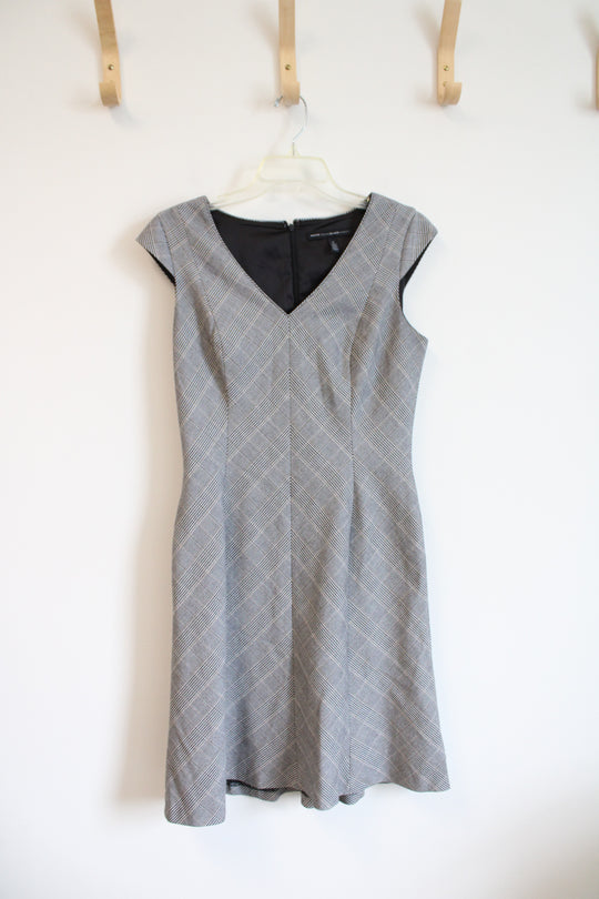White House Black Market Black & White Houndstooth Dress | 6