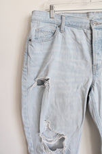 Old Navy Slouchy Taper Mid Rise Light Wash Jeans | 14