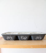 Temptations By Tara Floral Lace Gray Divided Snack Platter