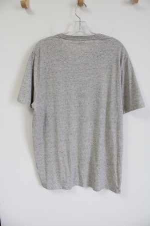 Old Navy Soft Washed Gray Henley Shirt | XL Tall