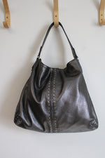 Michael Kors Silver Leather Studded Purse