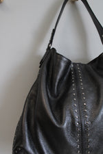 Michael Kors Silver Leather Studded Purse