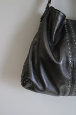 Michael Kors Silver Leather Studded Purse